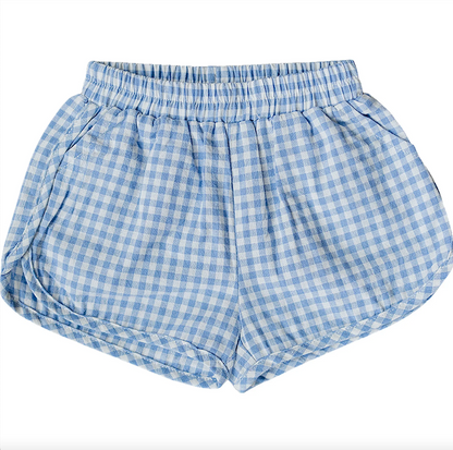 Mebie Baby - Blue Gingham Shorts|185380