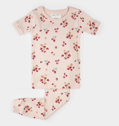 Petit Lem - 2 Piece PJ - Strawberry Bow|187320