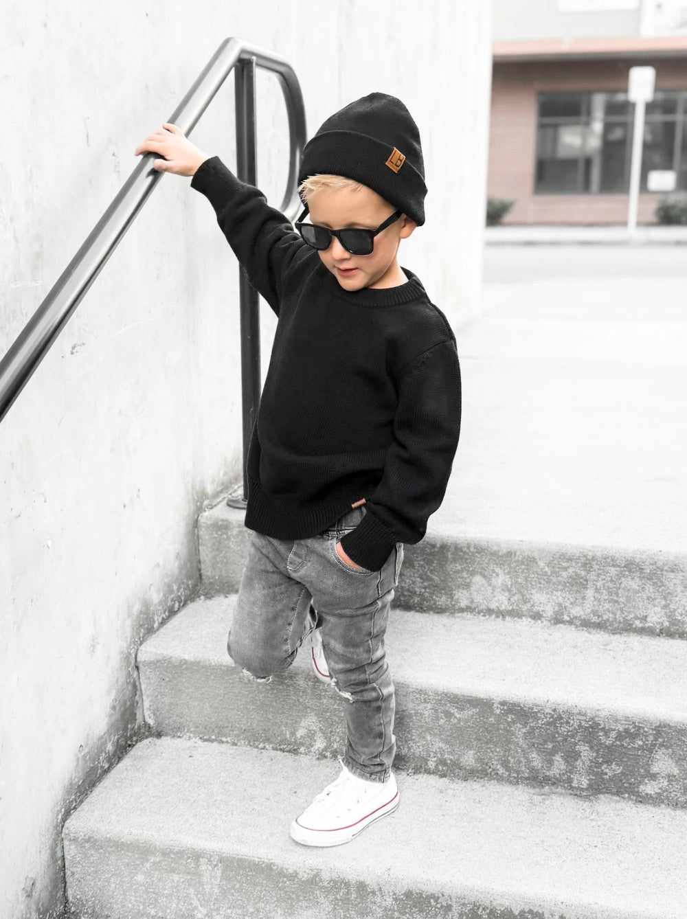 Little Bipsy - Knit Sweater - Black|109175