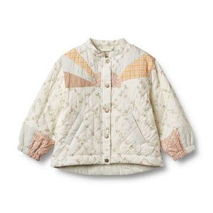 Wheat -  Quilt Jacket Inga Ivory Checked|125799
