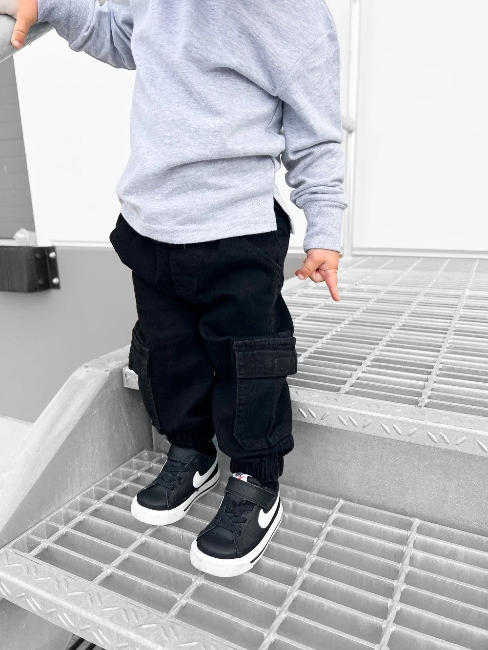 Little Bipsy - Cargo Denim Jogger - Black Wash|107970