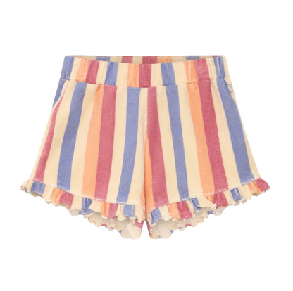 Daily 7 - Ruffle Shorts Terry Stripe|200665