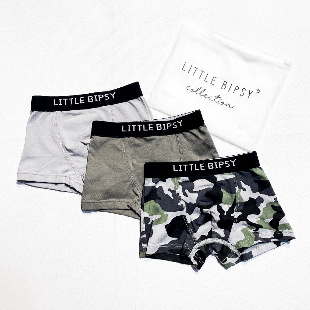 Little Bipsy Boxers Camo 3-4Y Reg $45|140985