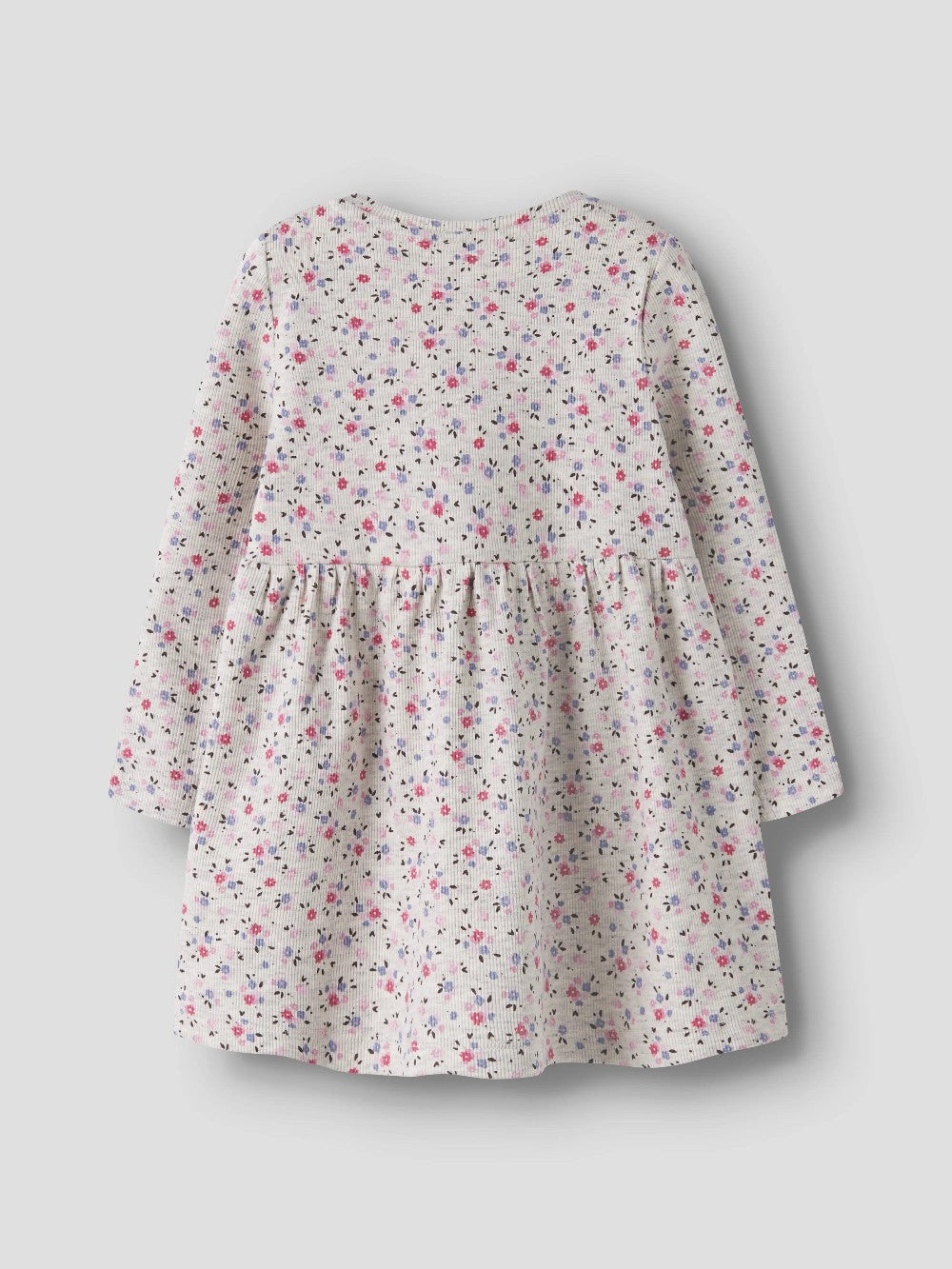 Name It - Long Sleeve Ribbed Floral Dress|225521