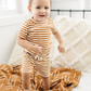 Mebie Baby - Honey Stripe Ribbed Short Set|91232