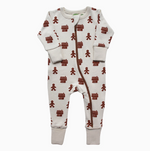 Parade Organics - '2-Way' - Zip Holiday Romper Gingerbread|173330