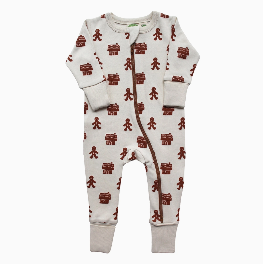 Parade Organics - '2-Way' - Zip Holiday Romper Gingerbread|173330