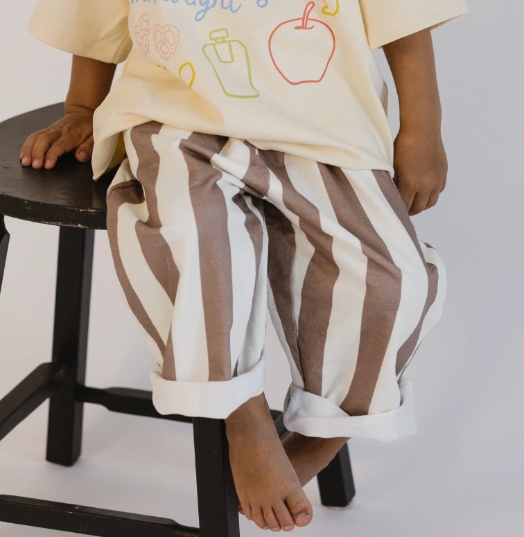 Roobear - Striped Pants - Brown|173961