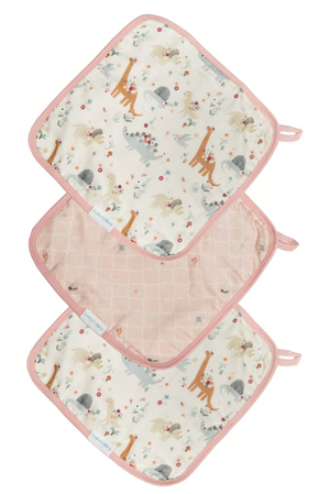Loulou Lollipop - Muslin Washcloth 3- pieces Set - Baby Dinomite|136276