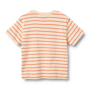 Wheat - T-shirt S/S Jay Orange Stripe|197207