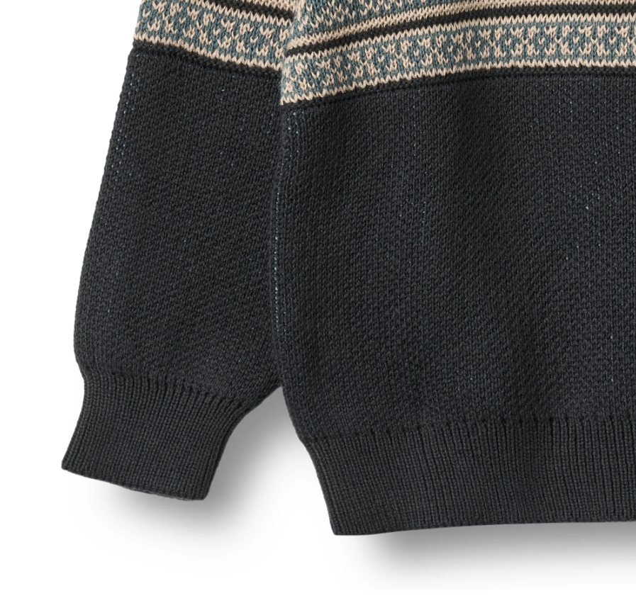 Wheat - Jaquard Pullover Julius navy|164433