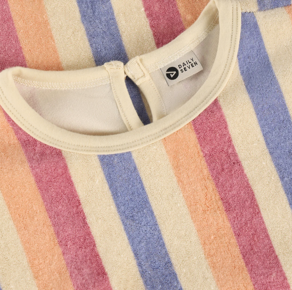 Daily 7 - Ruffle Tee Terry Stripe|200662