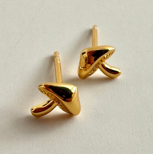 Mushroom Mini Studs - 18K PVD Gold Plating|176864
