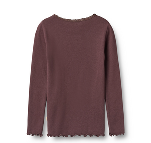 Wheat - Rib T-shirt Reese fudge|164309