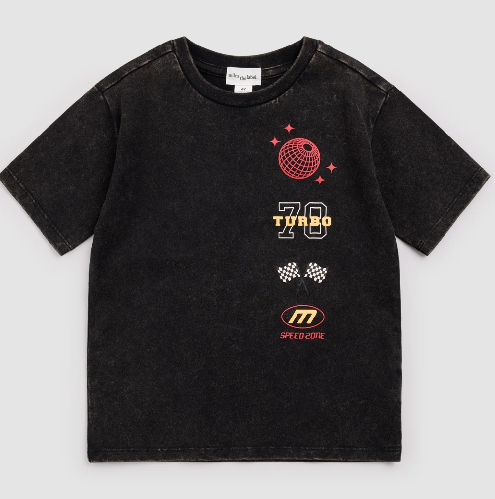 Miles The Label - Black Wash T-Shirt|193728