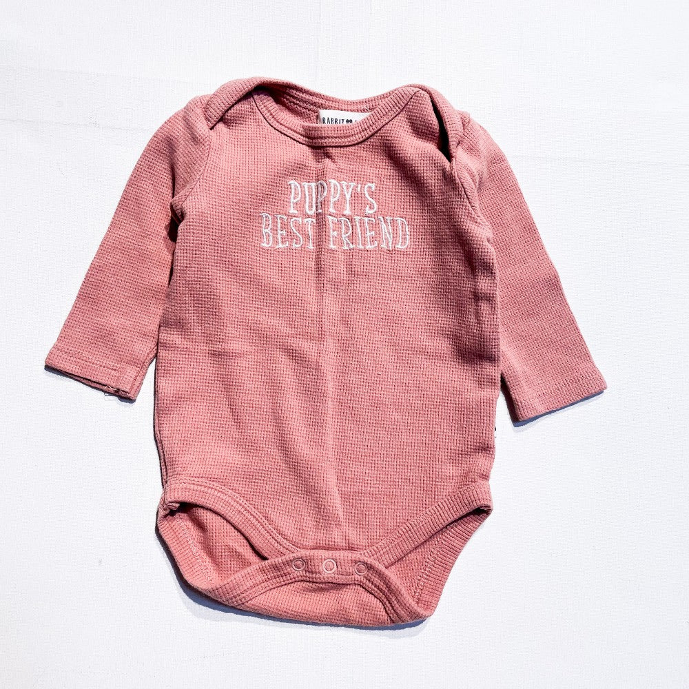 Rabbit + Bear Onesie 6-9M|145073