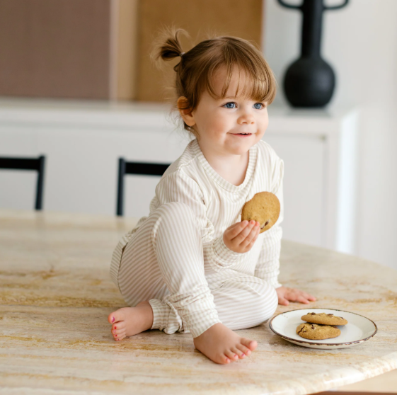Roobear - Pinstripe Two-Piece PJs Honeycomb Golden|162783