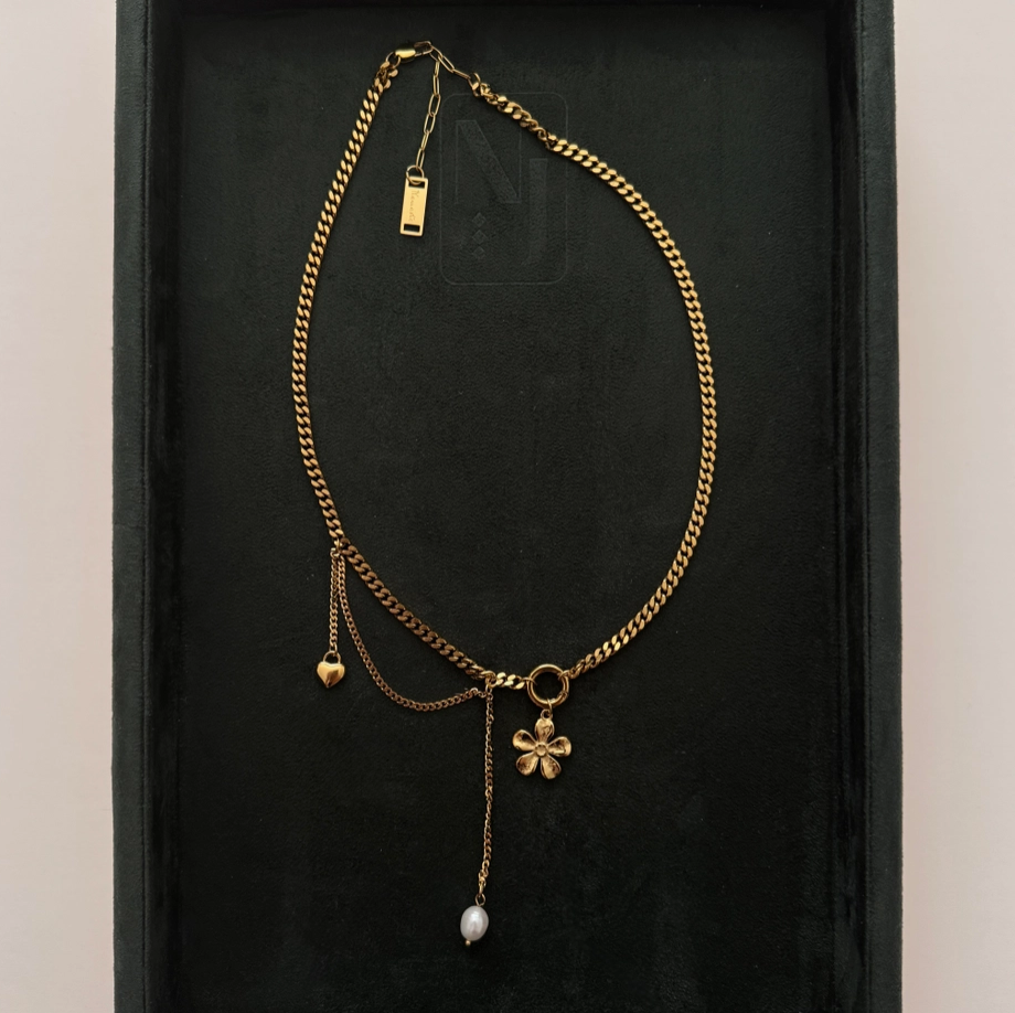 Willow Necklace - 18K PVD Gold Plating|176934