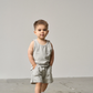Little Bipsy - Palm Jersey Tank - Light Heather Grey|142536