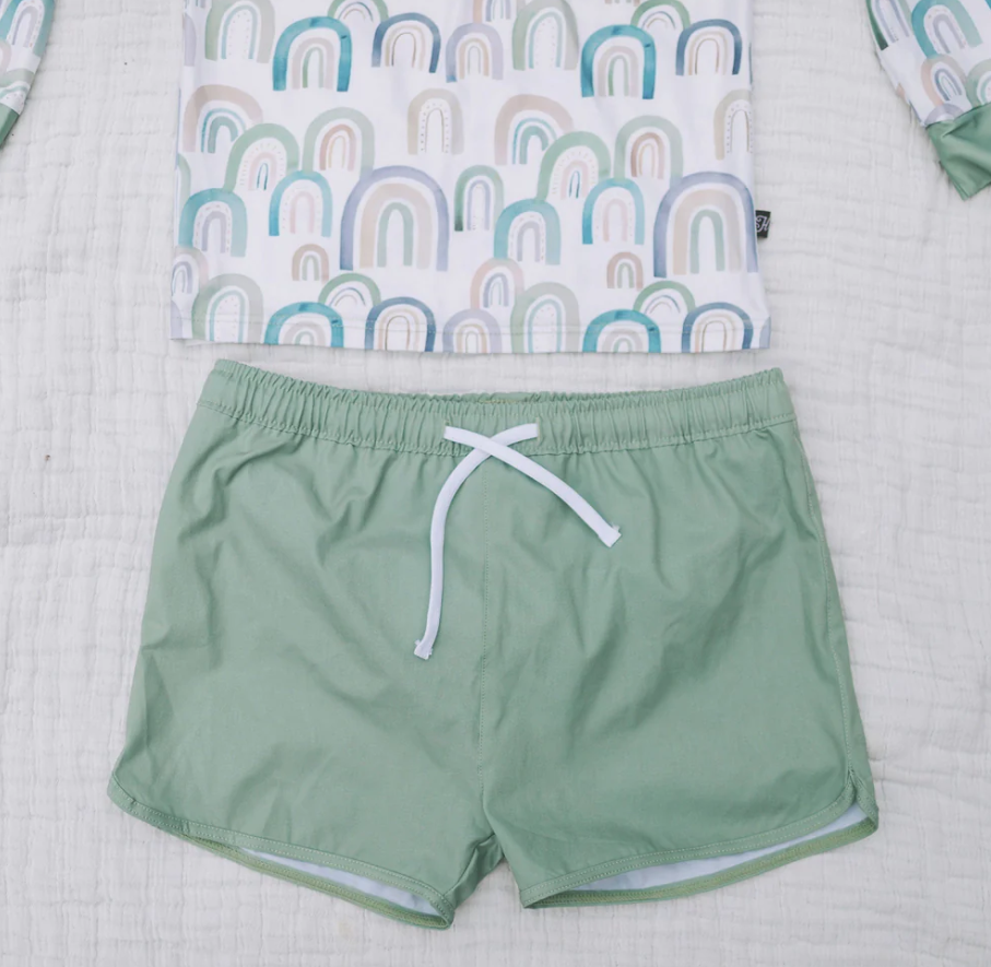 Honeysuckle - Kid's Trunks - Mint|97576