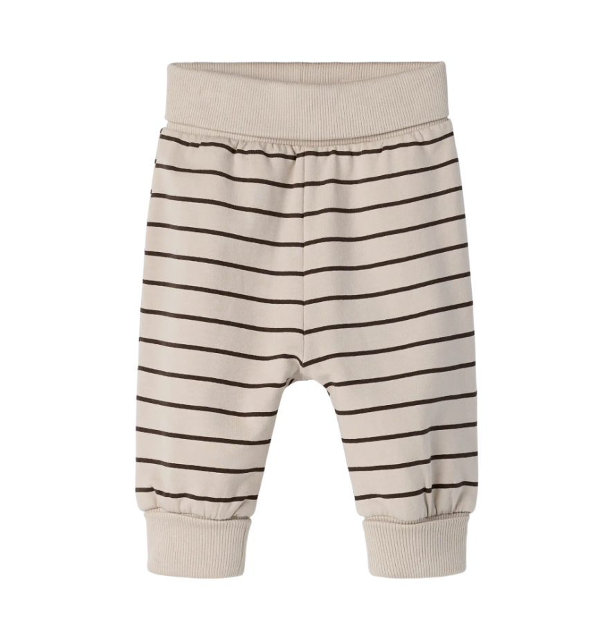 Name It - Mocha Striped Sweatpants|213784