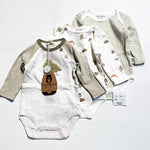 Rabbit + Bear Onesie Set 0-3M|175763