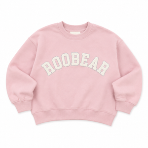 Roobear - Fleece-lined Crewneck Pink - 6T - 7/8Y