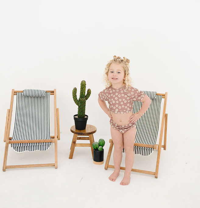 Mebie Baby - Daisy Short Sleeve Bikini Set|87731