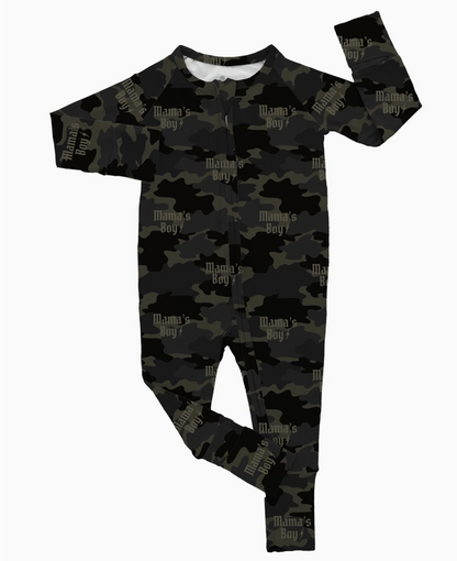 Camo Mama’ Boy | Bamboo Romper|106475