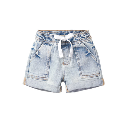 Little Bipsy - Rolled Denim Short - Light Wash|139462