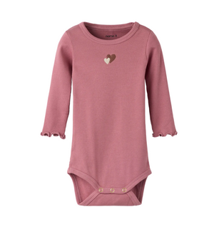 Name It - Hearts Ribbed Bodysuit|213855