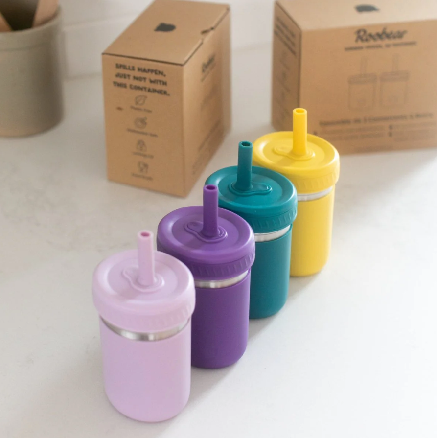 Roobear - 10oz Stainless Steel Spill-Proof Cups (2-Pack)|193483