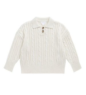 Wade Knitted Jumper - Cloud|154978