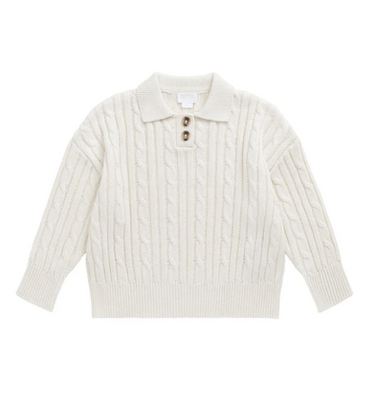 Wade Knitted Jumper - Cloud|154978