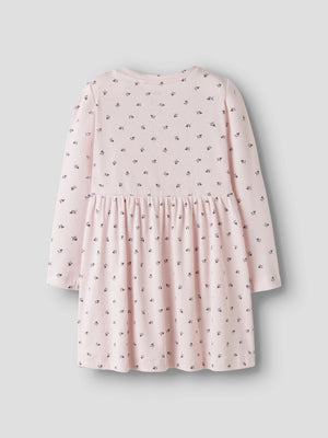 Name It - Long Sleeve Ribbed Floral Dress|225511