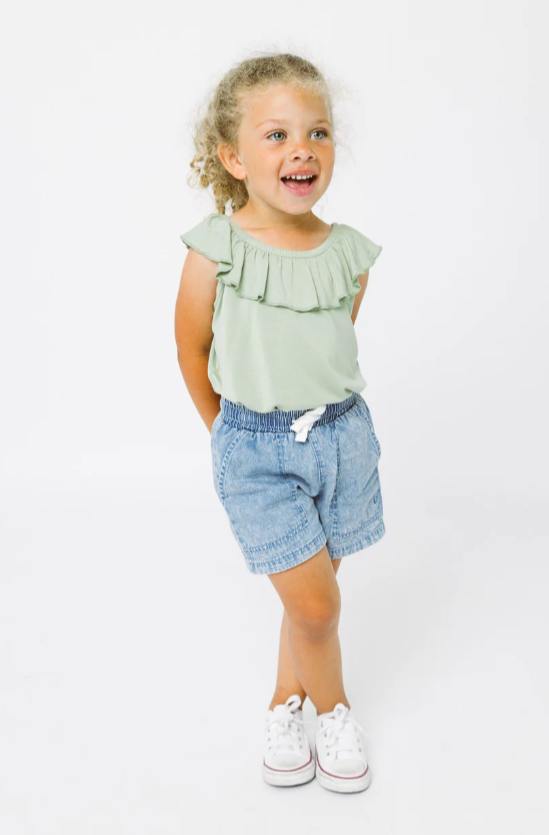 Little Bipsy - Girl's Chambray Short|103972