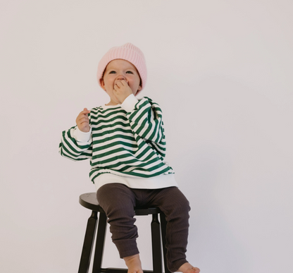 Roobear - Holiday Striped Crewnecks Green|173389