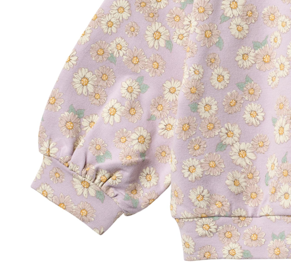 Wheat - Sweatshirt L/S Lia Lavender Daisies|191181