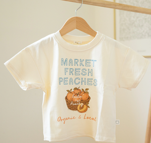 Roobear - Market Fresh Peaches - Organics Cotton Tee|147717