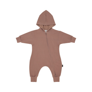 Belan.J - Baggy Zipper Hoodie Jumpsuit Hazel|153151