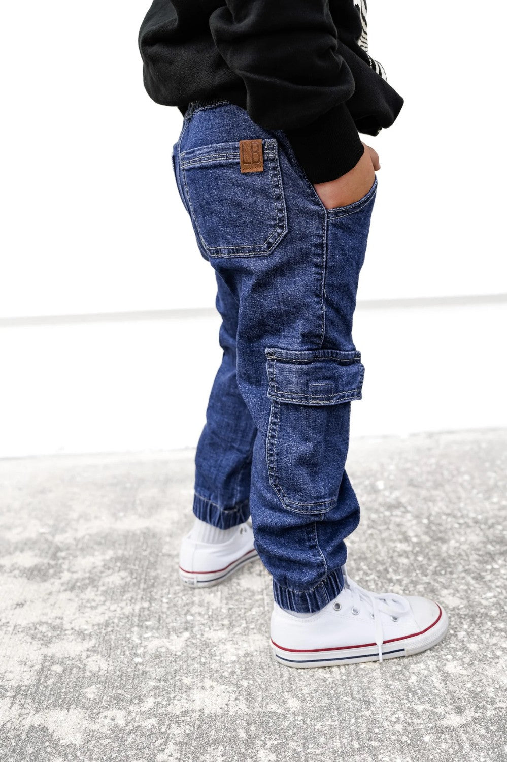 Little Bipsy - Cargo Denim Jogger - Classic|107981