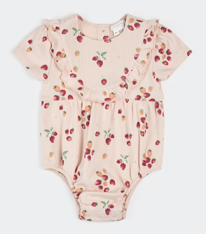 Petit Lem - Romper - Strawberry Bow|187193