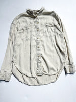 Velvet Heart Button Up Large **Imeprfection (Rip On The Side)|214057
