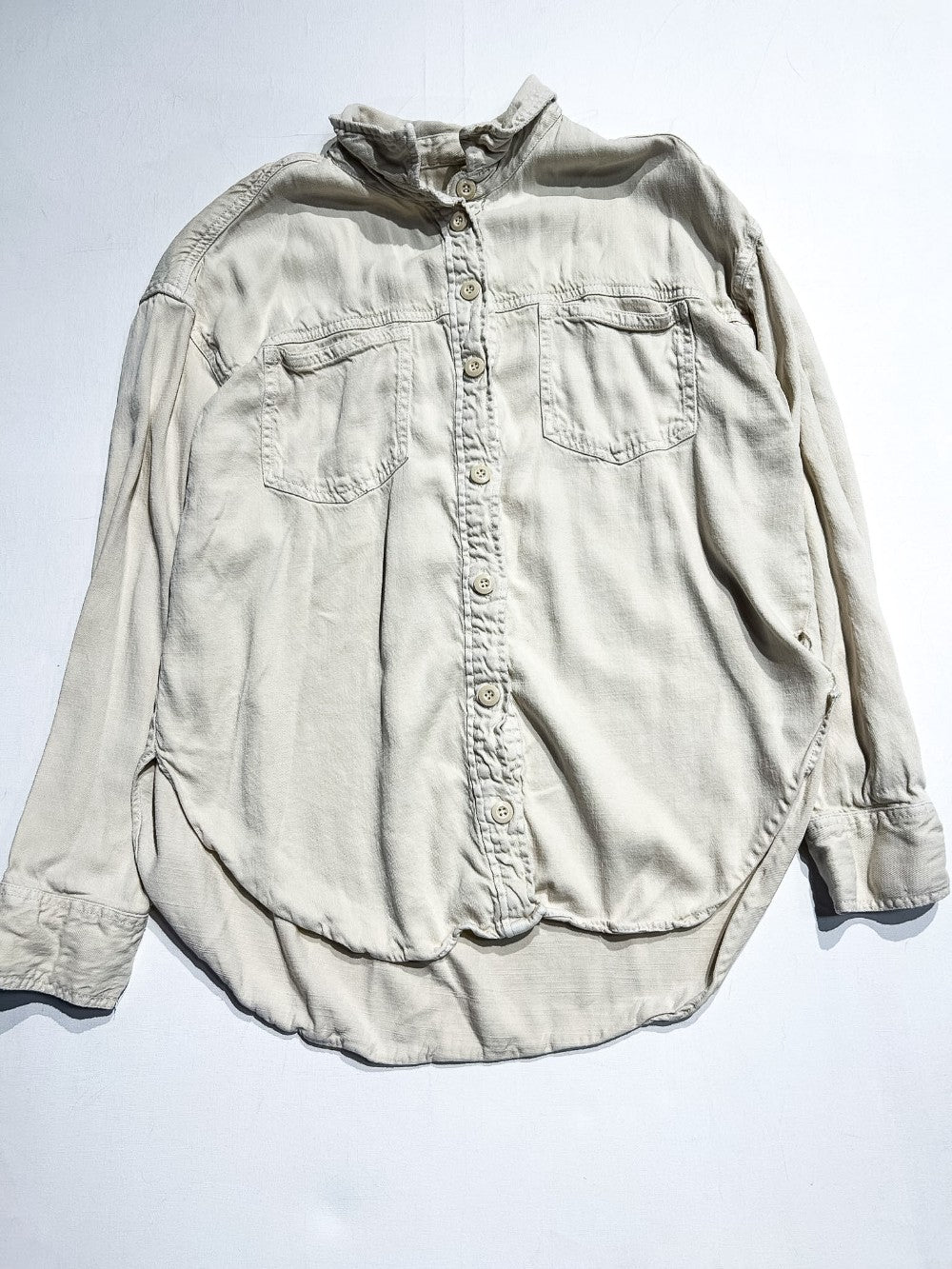 Velvet Heart Button Up Large **Imeprfection (Rip On The Side)|214057
