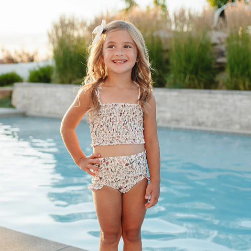 Current Tyed - The "Ivy" High Waist Smocked Bikini|205965