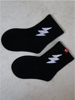 Little Trouble - Bolt Crew Socks Black|205732