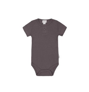 Jamie Kay - Organic Cotton Modal Darcy Rib Tee Bodysuit - Carob|153332