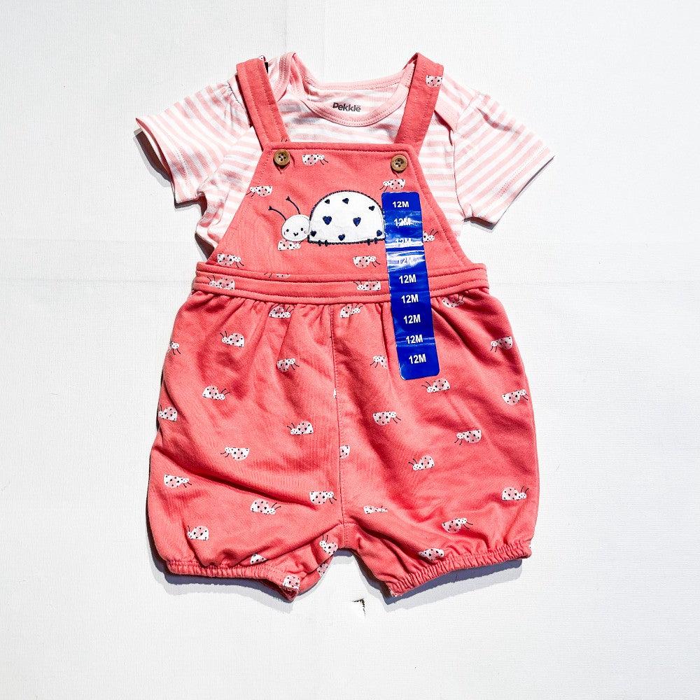 Pekkle Set/ Overalls 12M|161927
