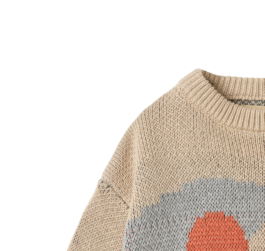 Wheat - Jaquard Pullover William Warm Sand|164343