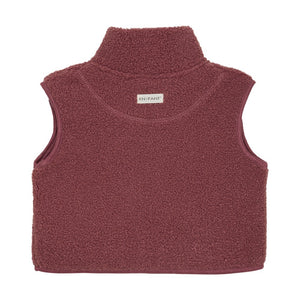 Enfant -  Teddy Waist Coat Vest - Rouge|156416